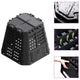 Vidaxl Compost Bin 480 L 93.3x93.3x80 cm nero