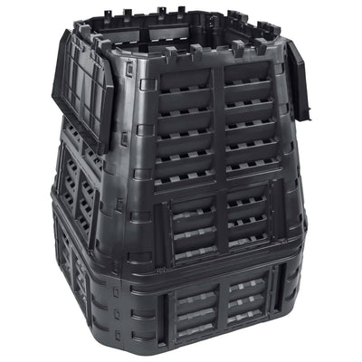 Vidaxl Compost Bin 740 L 93.3x93.3x113 cm nero