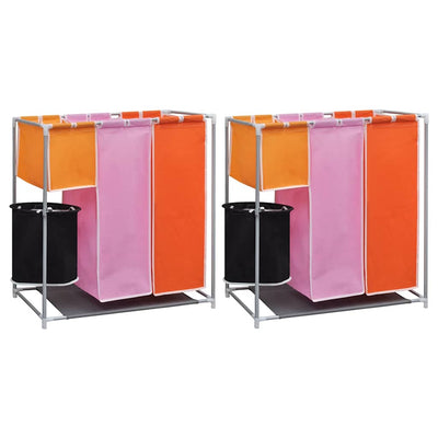 Vidaxl 3 partes WASS Sorters 2 STS con canasta de lavandería