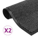 Mats de Vidaxl Droogloop 2 PC Tufting rectangular 80x120 cm antracita