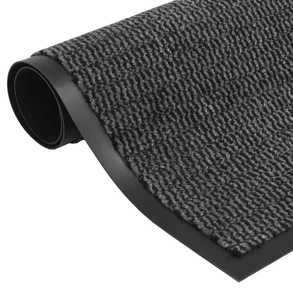 Mats de Vidaxl Droogloop 2 PC Tufting rectangular 80x120 cm antracita