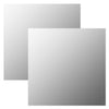 Espejos de pared Vidaxl 2 st cuadrado 50x50 cm de vidrio