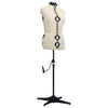 Vidaxl Mannequin Mujer ajustable Tamaño 40-46 m de crema coloreada