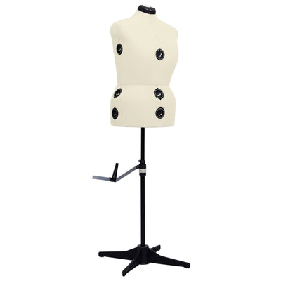 Vidaxl Mannequin Regolable Woman Taglia 44-50 L Crema color Crema