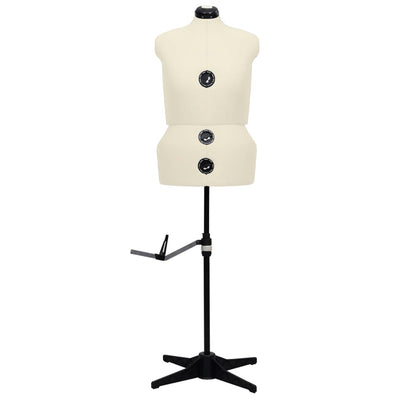Vidaxl Mannequin Regolable Woman Taglia 44-50 L Crema color Crema