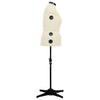 Vidaxl Mannequin Regolable Woman Taglia 44-50 L Crema color Crema