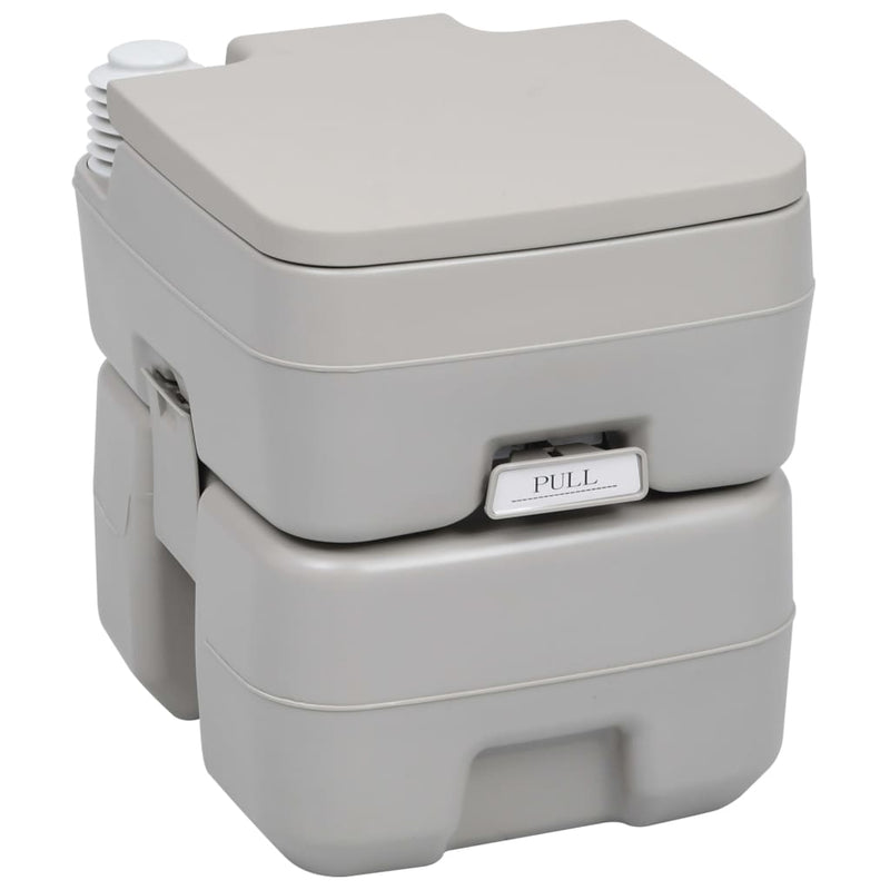 Vidaxl Camps Watilting Portable 20 + 10 L Gris