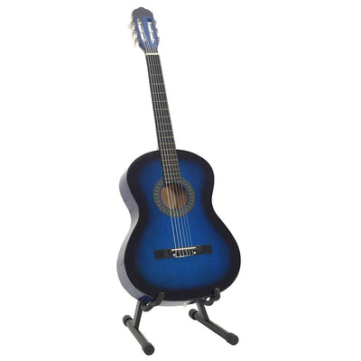 Vidaxl Guitar Guitar Set Classic Beginner 4 4 39 Blue
