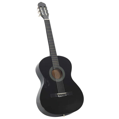 Vidaxl Guitar Classic Beginner 4 4 39 Lindenhout Black