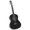 Vidaxl Guitar Guitar Set Classic Beginner 4 4 39 Black