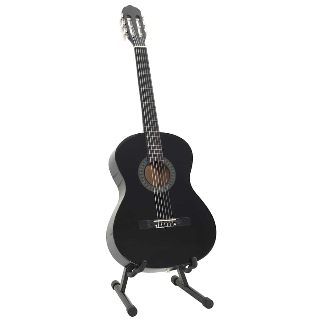 Vidaxl Guitar Guitar Set Classic Beginner 4 4 39 Black