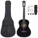 Vidaxl Guitar Guitar Set Classic Beginner 3 4 36 Black