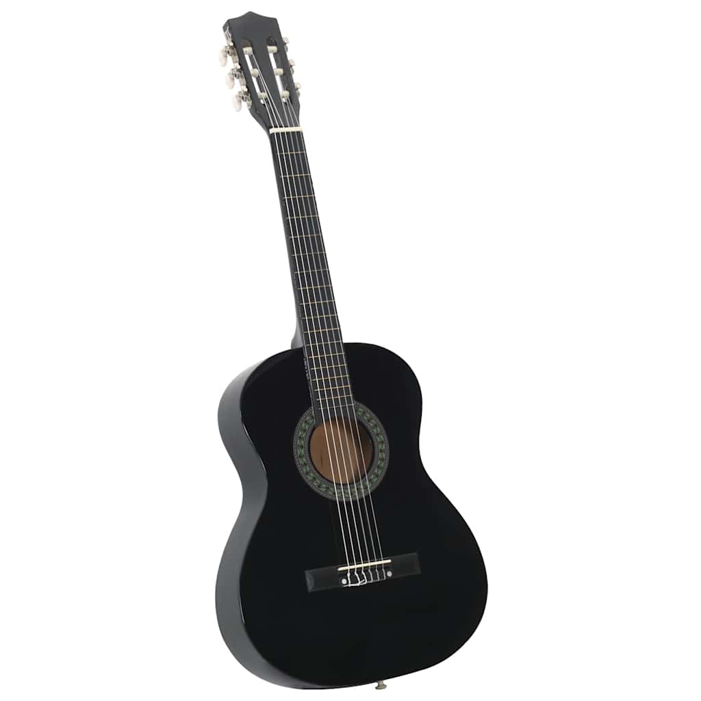 Vidaxl Guitar Guitar Set Classic Beginner 3 4 36 Black