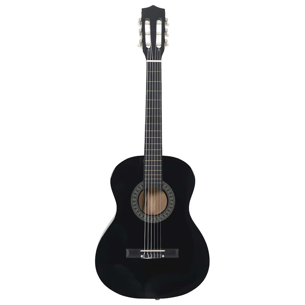 Vidaxl Guitar Guitar Set Classic Beginner 3 4 36 Black