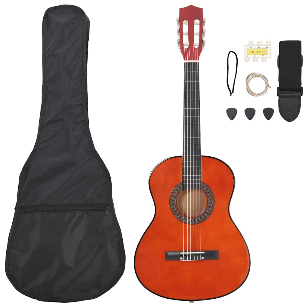 Vidaxl Set di chitarra a 8 pezzi Classic Ginderner 3 4 36