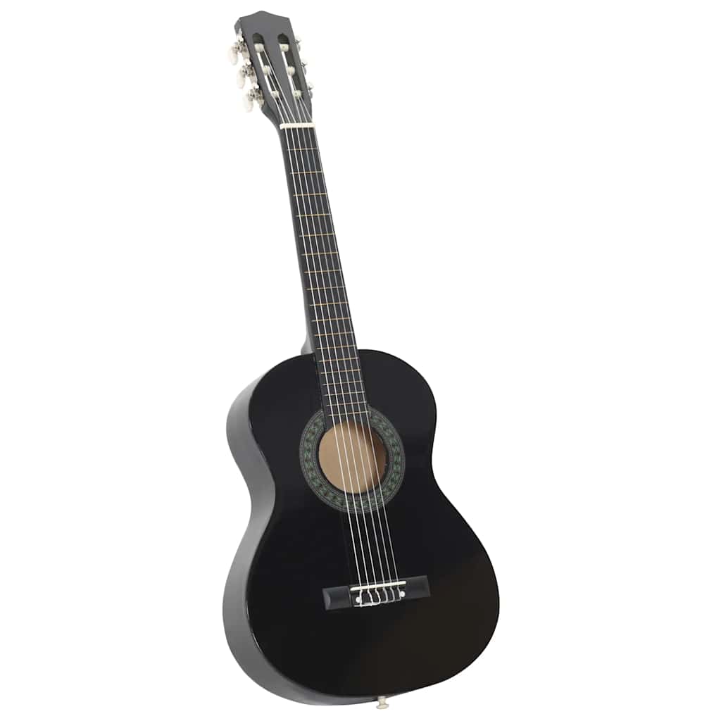Vidaxl Set di chitarra a 8 pezzi Classic Principner 1 2 34 Black