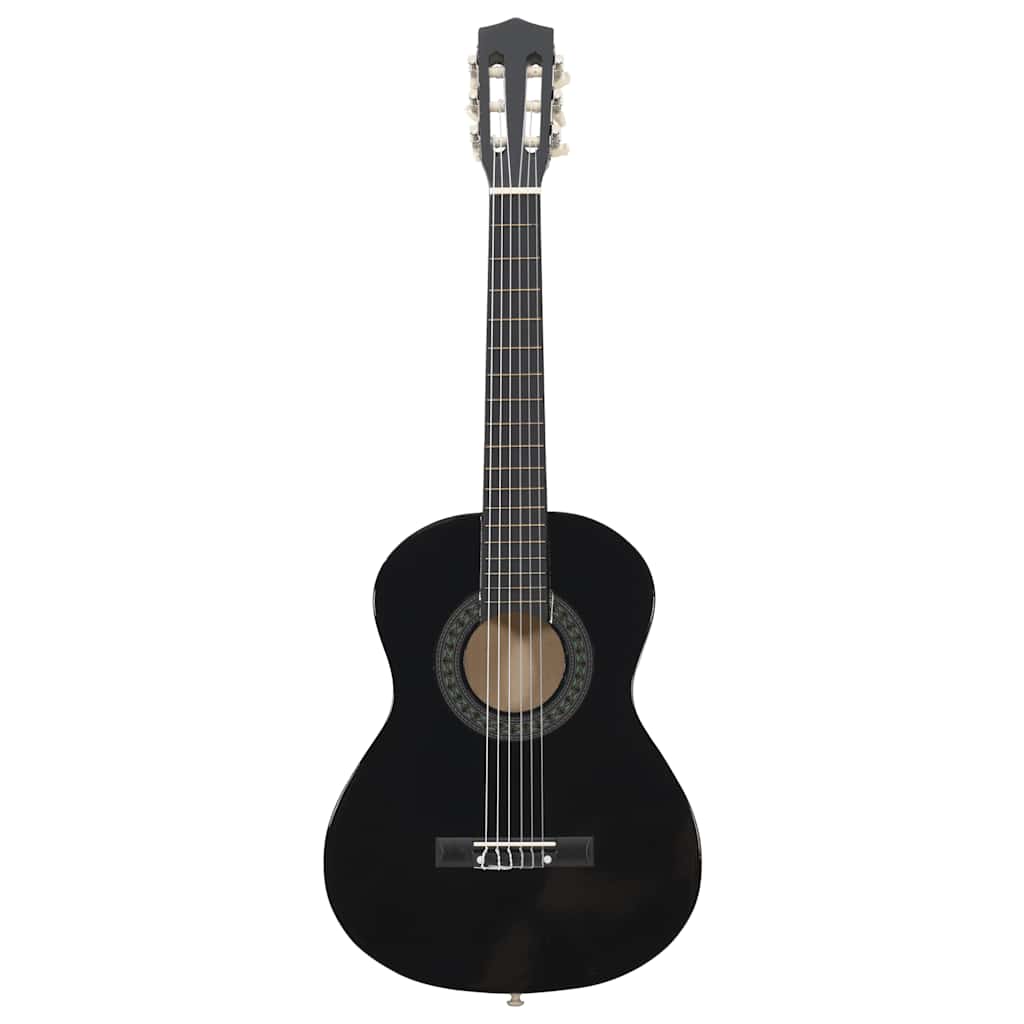 Vidaxl Set di chitarra a 8 pezzi Classic Principner 1 2 34 Black