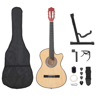 Set di chitarra a 12 pezzi Vidaxl con 6 corde Western Acoustic 38