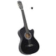Vidaxl Corte de guitarra con 6 cuerdas Western Classic 38 Black