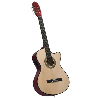 Vidaxl gitaar cutaway met equalizer 6 snaren western klassiek