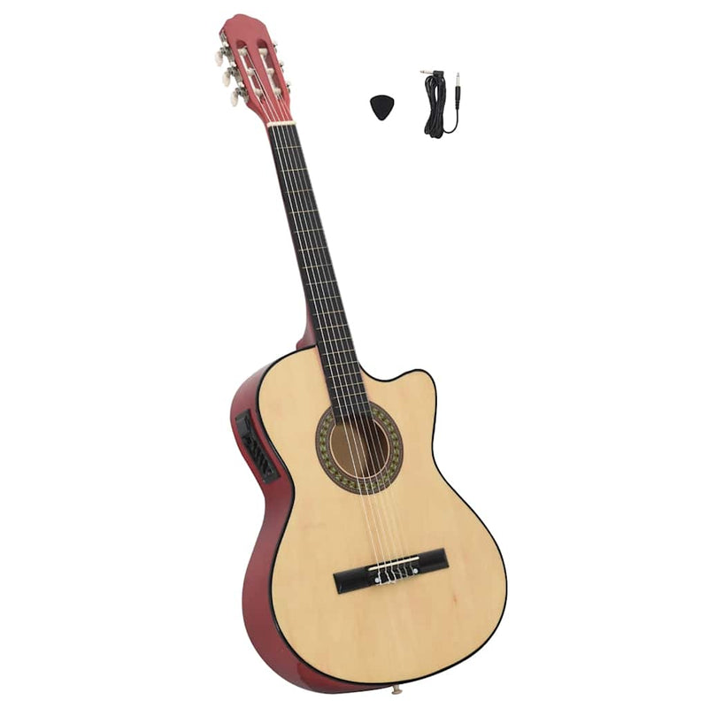 Vidaxl Guitar Cutaway con pareggio 6 corde occidentali classici