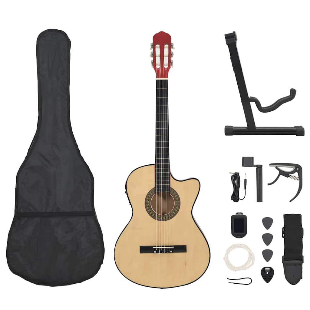 Vidaxl Juego de guitarra de 12 piezas con ecualizador y 6 cuerdas Western