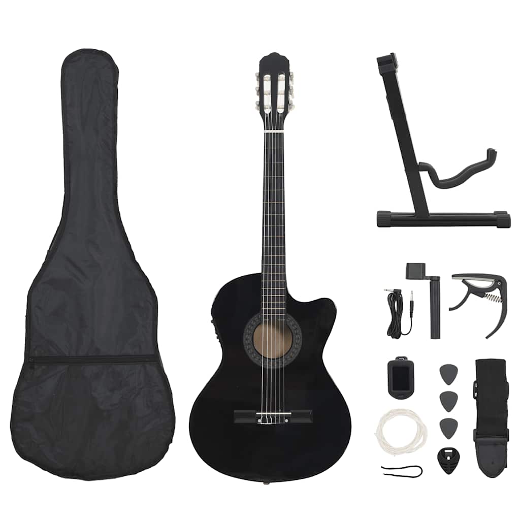 Set di chitarra a 12 pezzi Vidaxl con equalizzatore e 6 corde occidentali