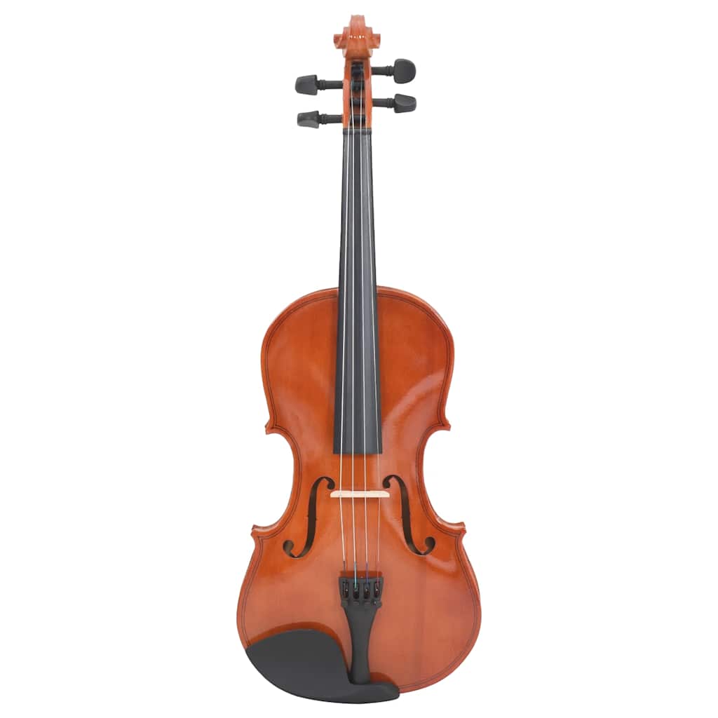 Vidaxl Violin Juego con Bow y Kinstun 4 4 Wood Dark