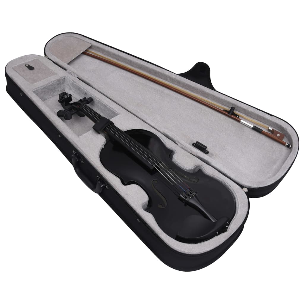 Vidaxl Violinet con Bow e Kinstun 4 4 Black