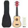 Vidaxl ukuleleset con borsa per bambini soprano da 21 '' colorato di legno