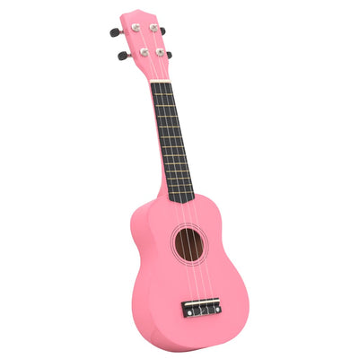 Vidaxl ukuleleset con borsa per bambini soprano 21 '' rosa