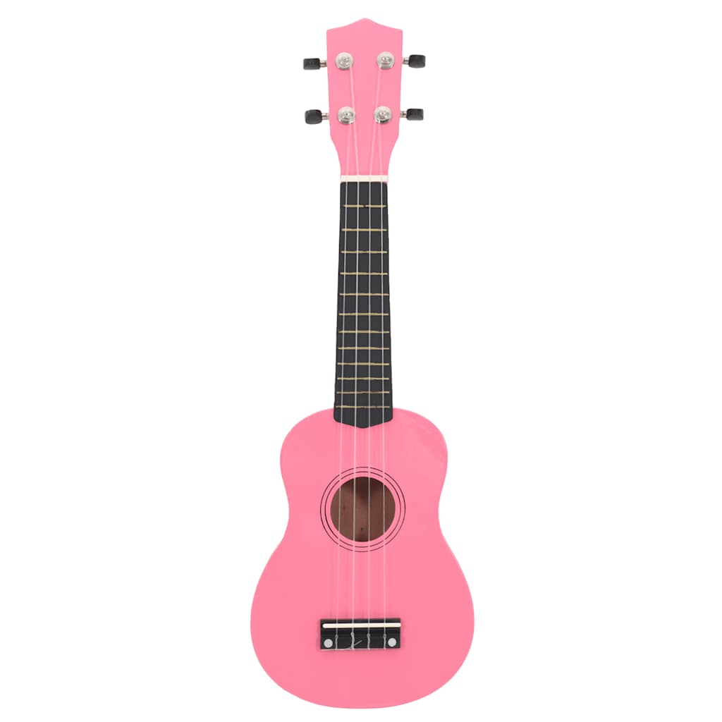 Vidaxl ukuleleset con borsa per bambini soprano 21 '' rosa