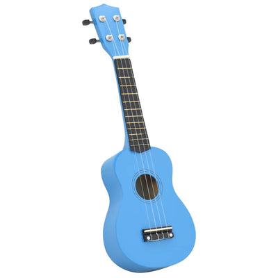 Vidaxl ukuleleset con borsa per bambini soprano 21 '' blu