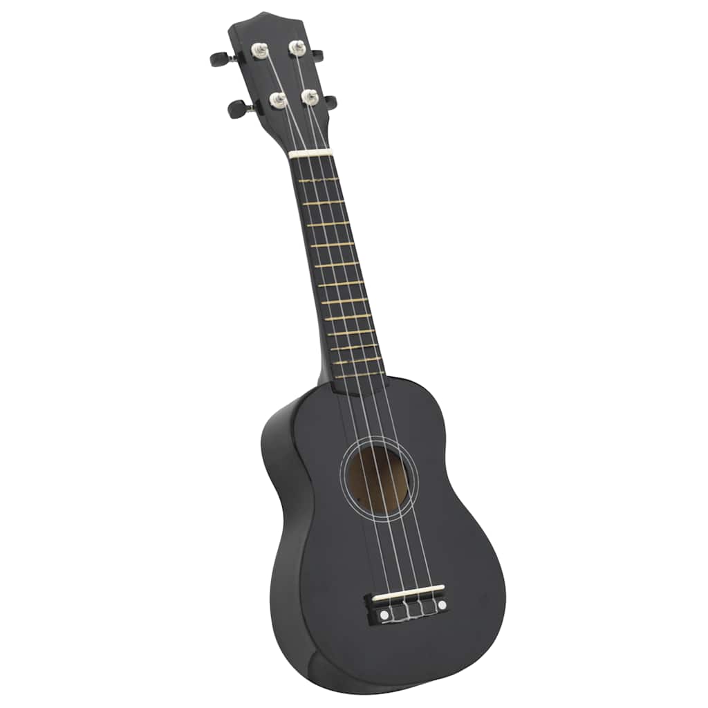 Vidaxl ukuleleset con borsa per bambini soprano 23 '' nero