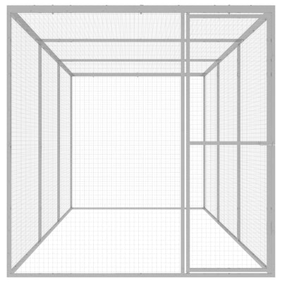 Vidaxl Cat Cage 4.5x1.5x1.5 m Acciaio zincato