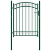 Porta Vidaxl con vede in acciaio superiore superiore 100x125 cm