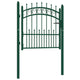 Vidaxl poort met speerpunten 100x100 cm staal groen