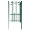 Porta Vidaxl con punte di lancio 100x175 cm in acciaio verde