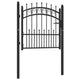 Porta Vidaxl con punte di lanci da 100x100 cm in acciaio nero