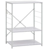 Armadio a microonde Vidaxl 60x39.6x79,5 cm Bianco in legno elaborato