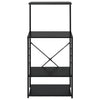 Vidaxl magnetronkast 60x39,6x123 cm bewerkt hout zwart