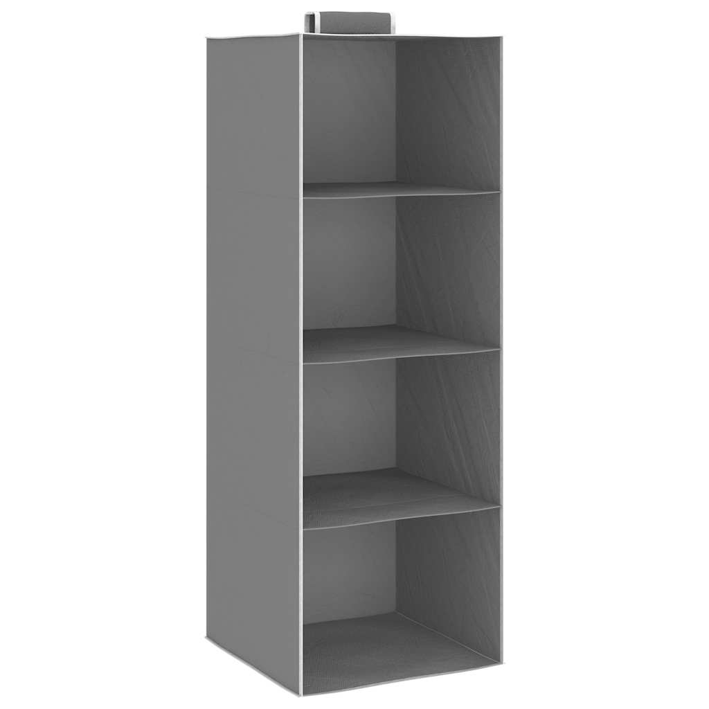 Vidaxl kledingorganisers hangend 2 st met 4 schappen stof