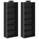 Vidaxl organizer per abiti sospesi 2 pezzi con 6 ripiani in tessuto