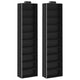 Vidaxl kledingorganisers hangend 2 st met 10 schappen stof