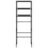 Vidaxl Storage Rack para 3 capas de arriba 53x28x169 cm negro