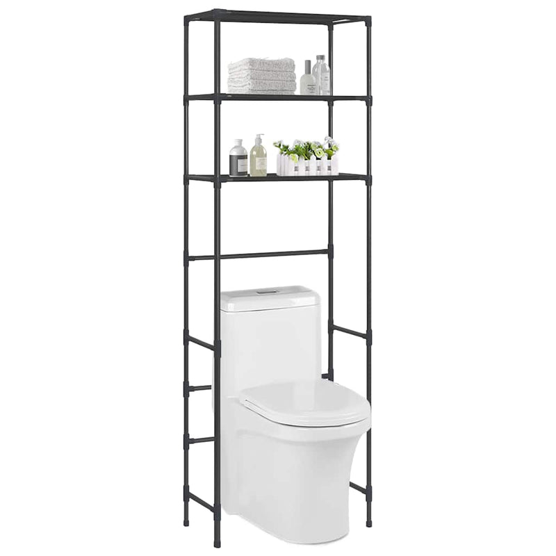 Vidaxl Storage Rack para 3 capas de arriba 53x28x169 cm negro
