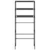 Vidaxl Rack de almacenamiento para lavadora boven 3 capas 69x28x169 cm negro
