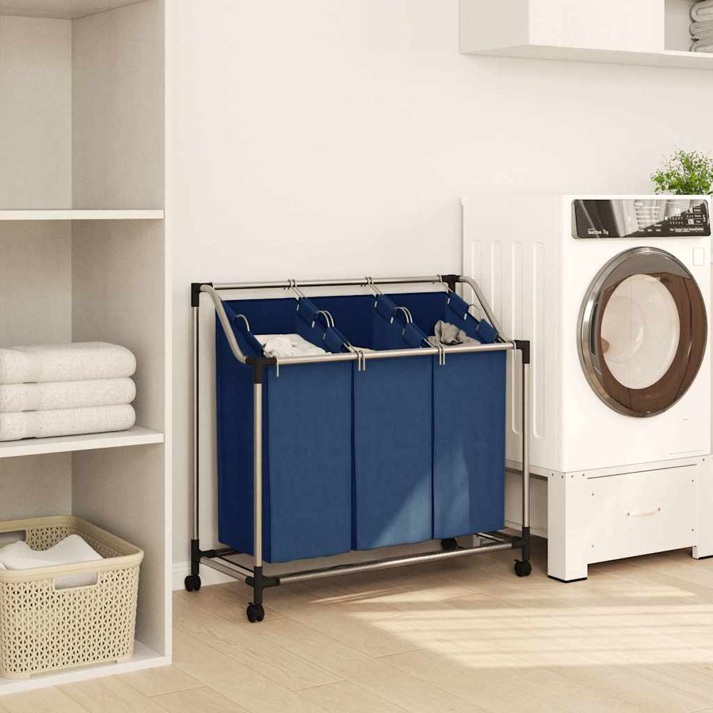 Vidaxl Wass Sourter con 3 baschi Stael Blue