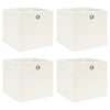 Vidaxl opbergboxen 4 st 32x32x32 cm stof wit
