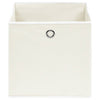 Vidaxl opbergboxen 4 st 32x32x32 cm stof wit